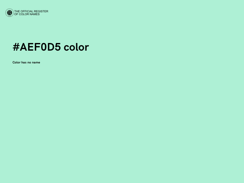 #AEF0D5 color image