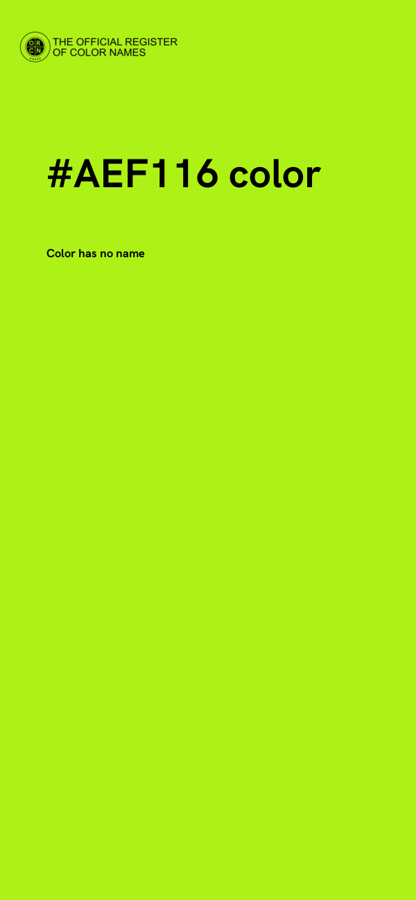 #AEF116 color image