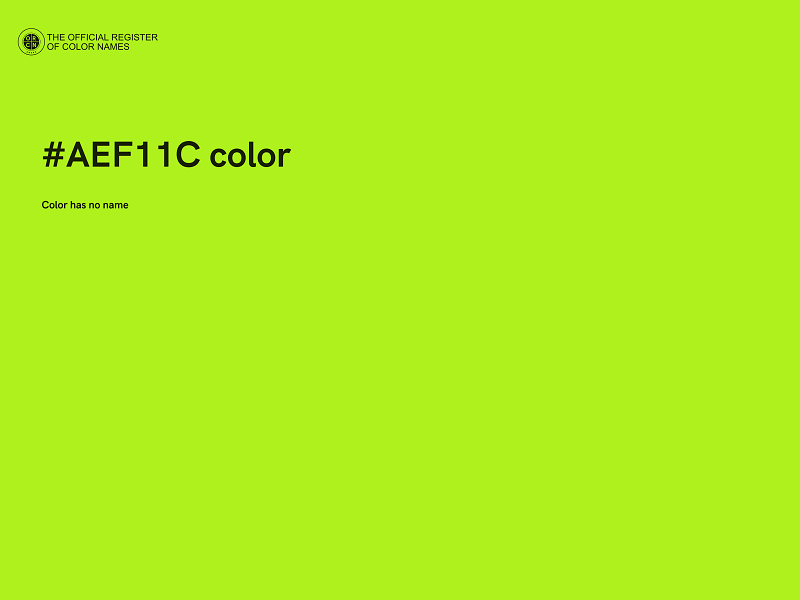 #AEF11C color image