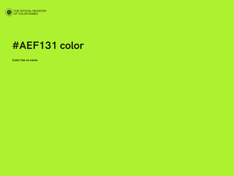 #AEF131 color image