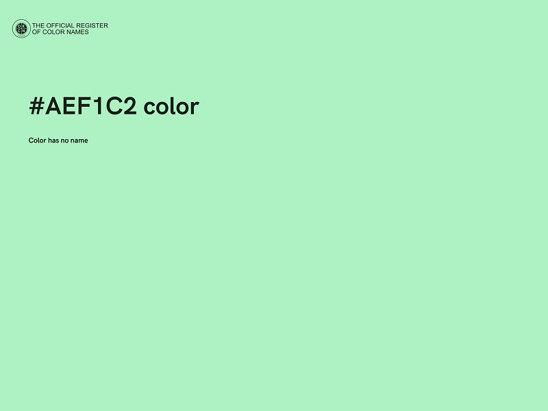 #AEF1C2 color image