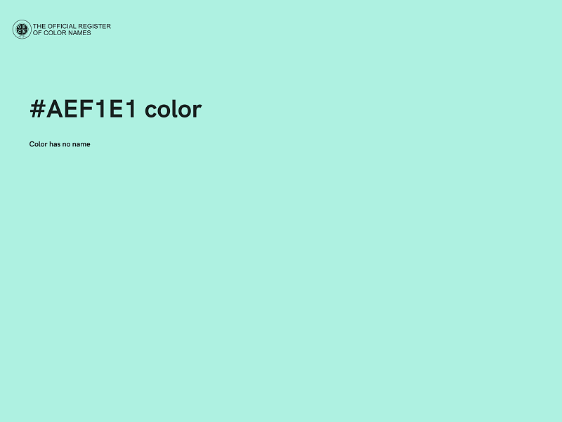 #AEF1E1 color image