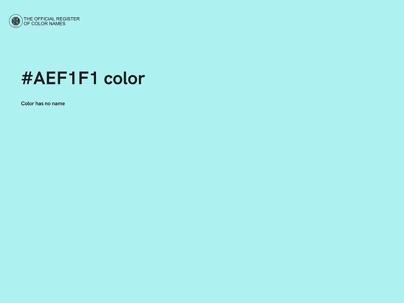 #AEF1F1 color image