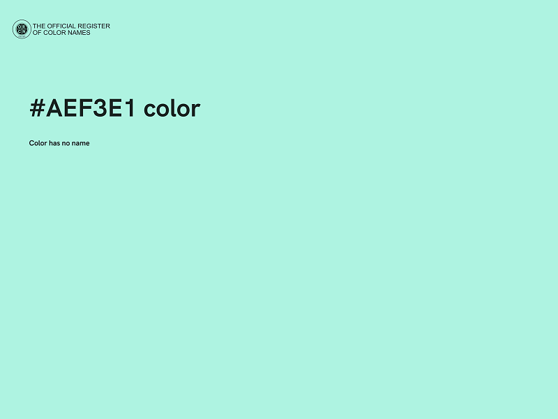 #AEF3E1 color image