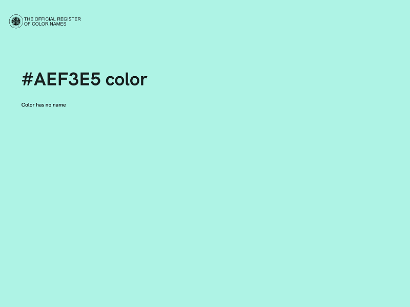 #AEF3E5 color image