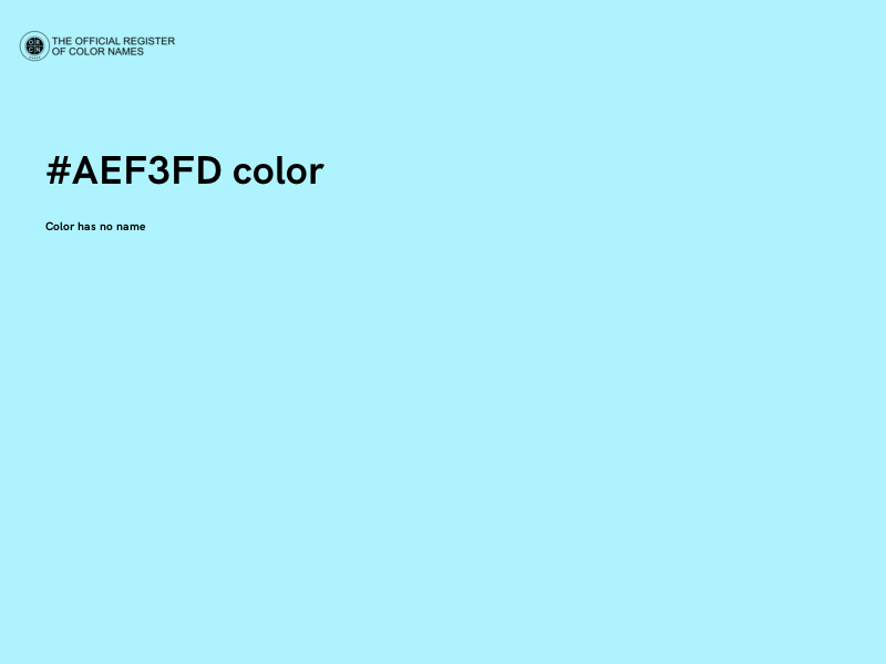 #AEF3FD color image