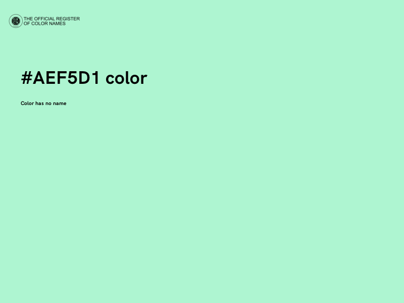 #AEF5D1 color image