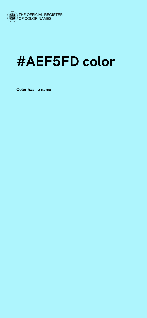 #AEF5FD color image