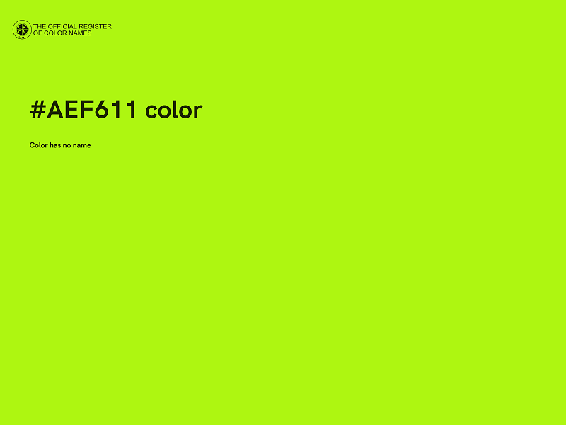 #AEF611 color image