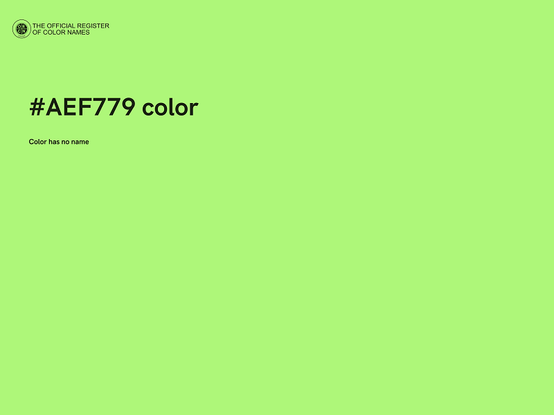 #AEF779 color image