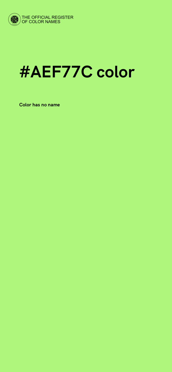 #AEF77C color image
