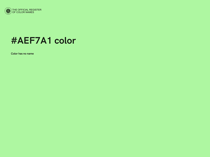 #AEF7A1 color image