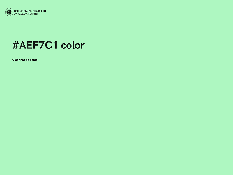 #AEF7C1 color image