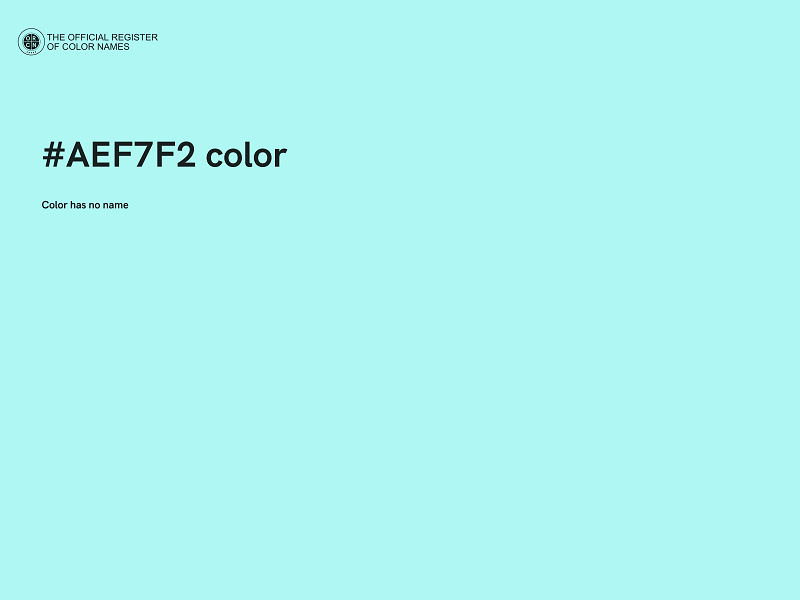 #AEF7F2 color image