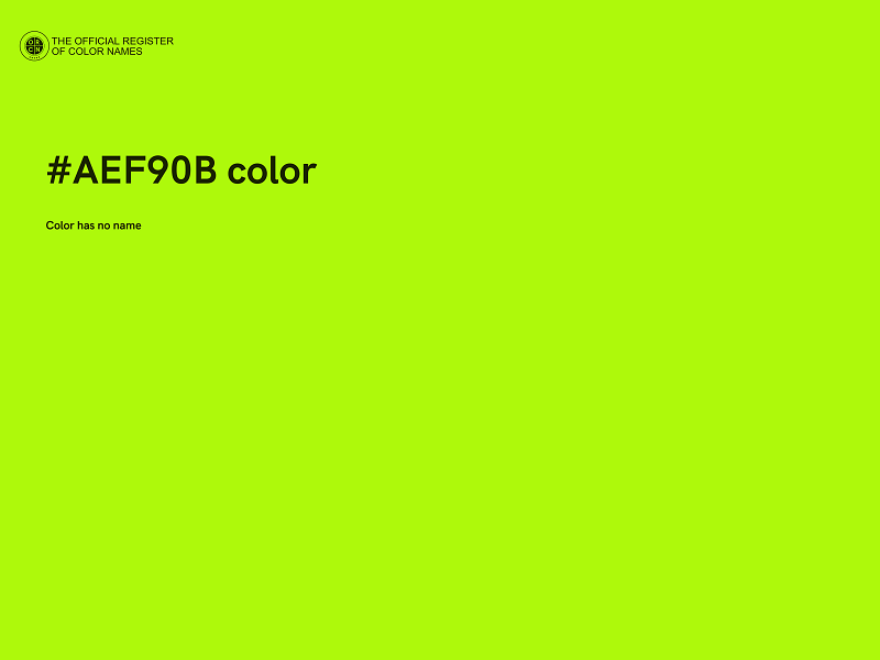 #AEF90B color image