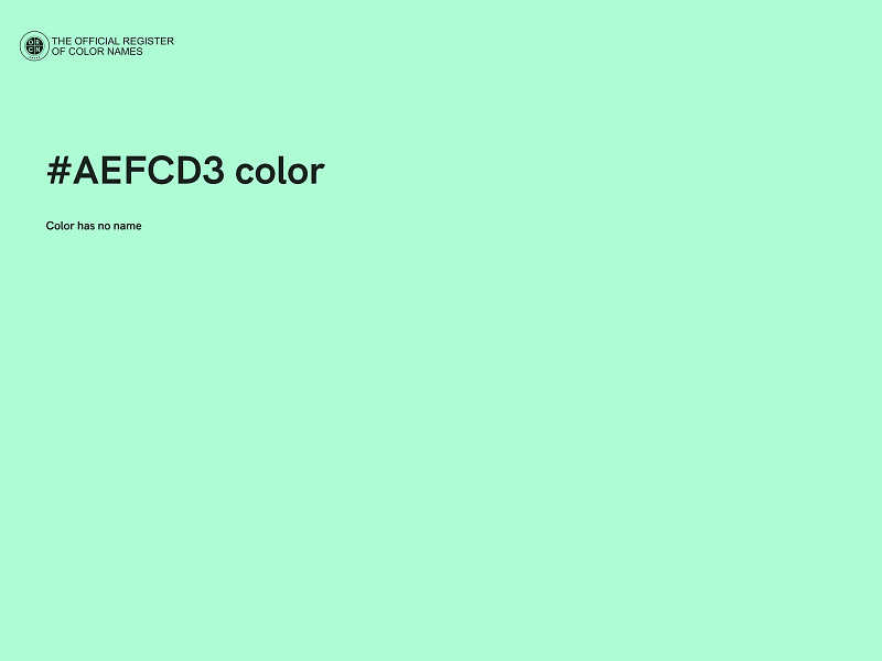 #AEFCD3 color image