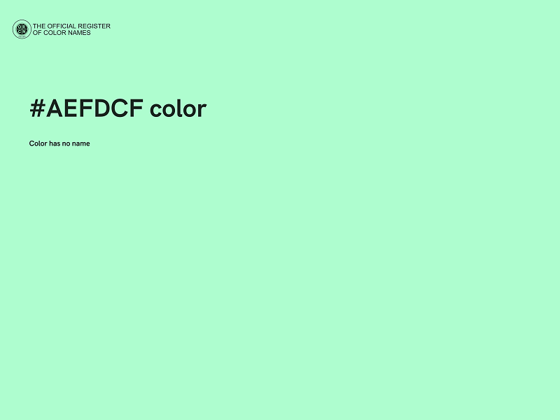 #AEFDCF color image