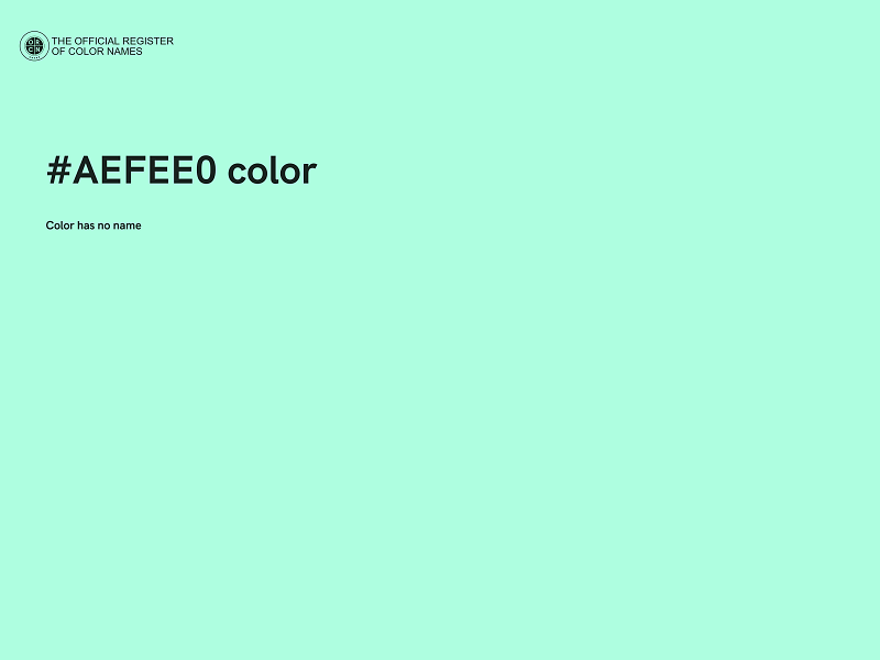 #AEFEE0 color image