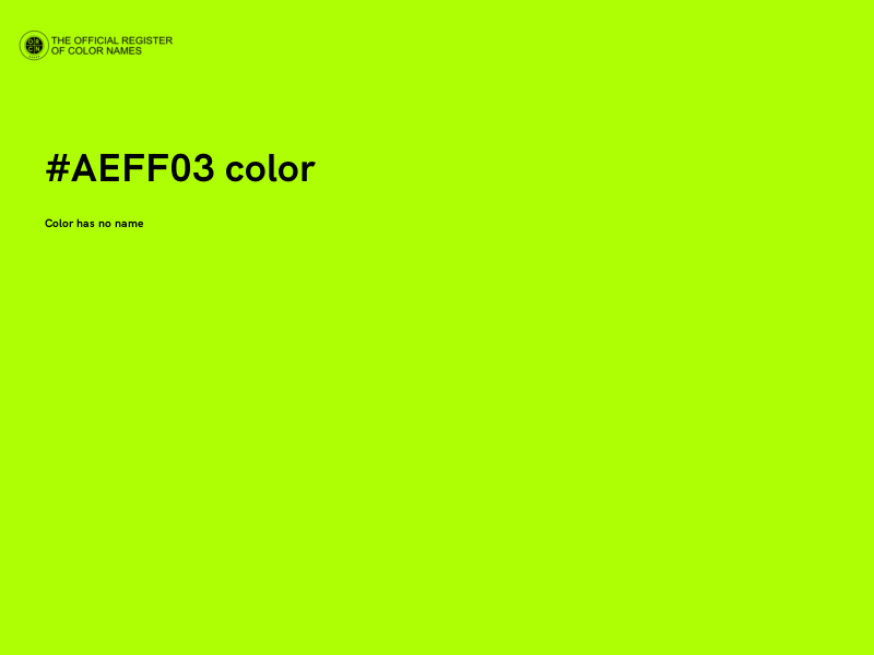 #AEFF03 color image