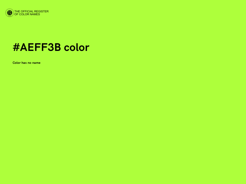 #AEFF3B color image