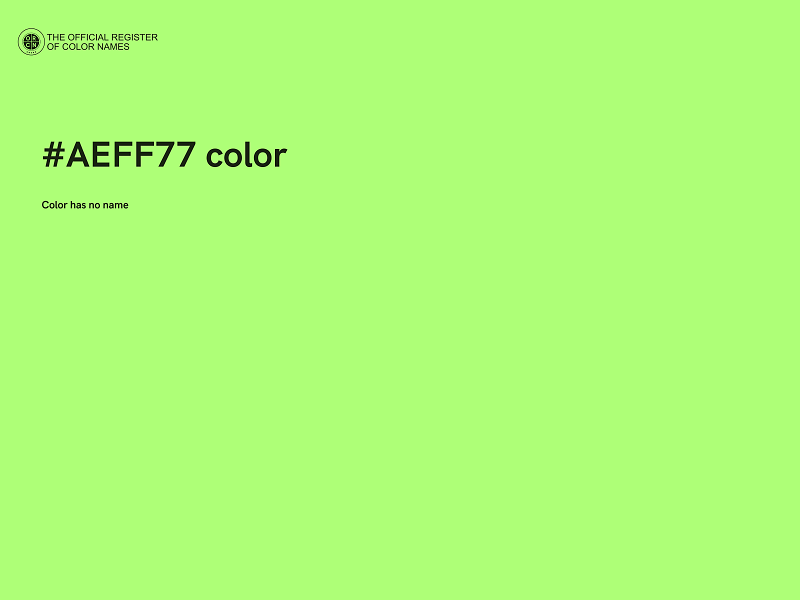 #AEFF77 color image