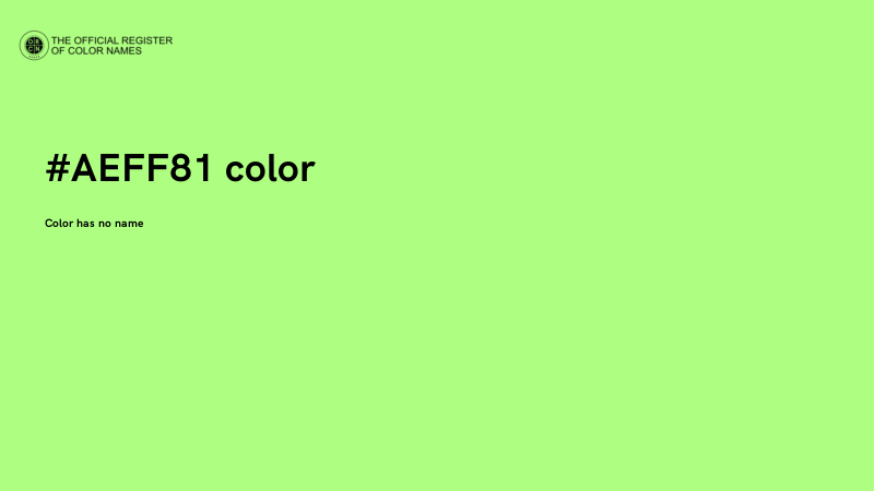 #AEFF81 color image