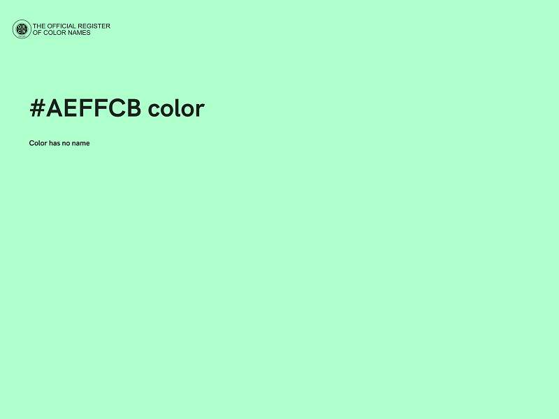 #AEFFCB color image