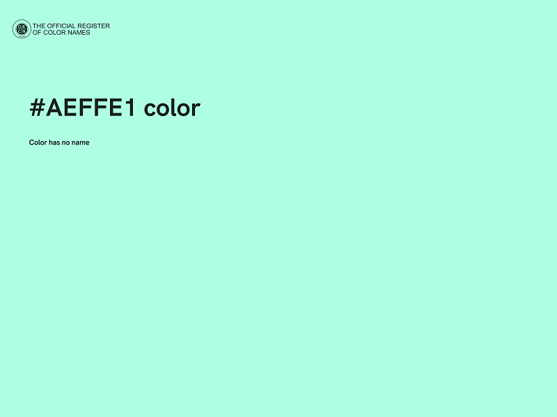 #AEFFE1 color image