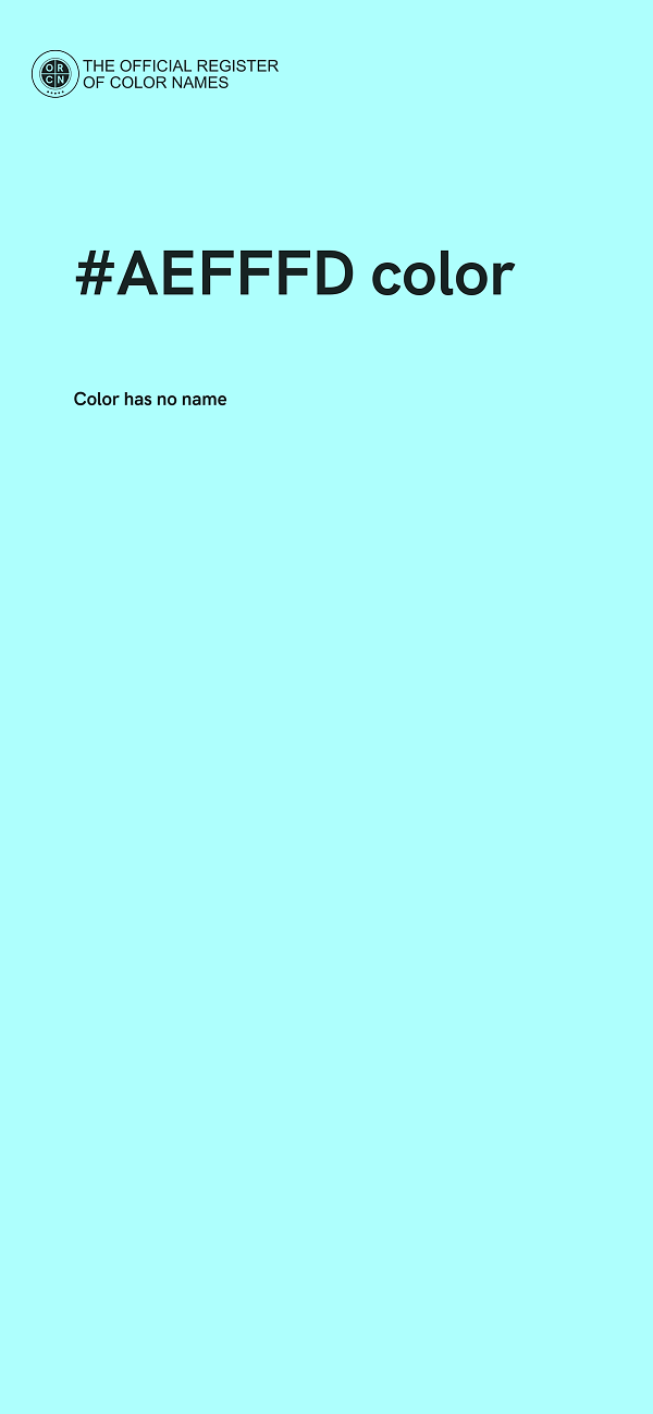 #AEFFFD color image