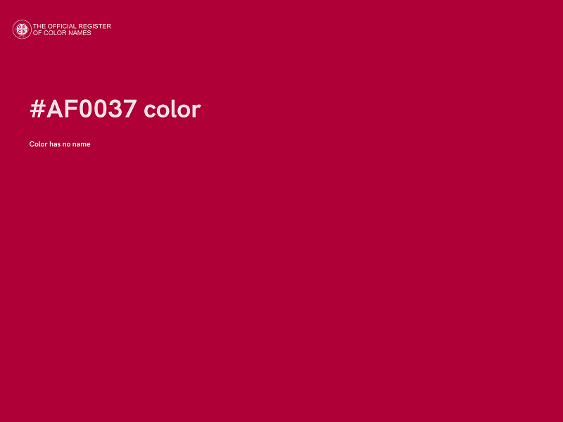 #AF0037 color image