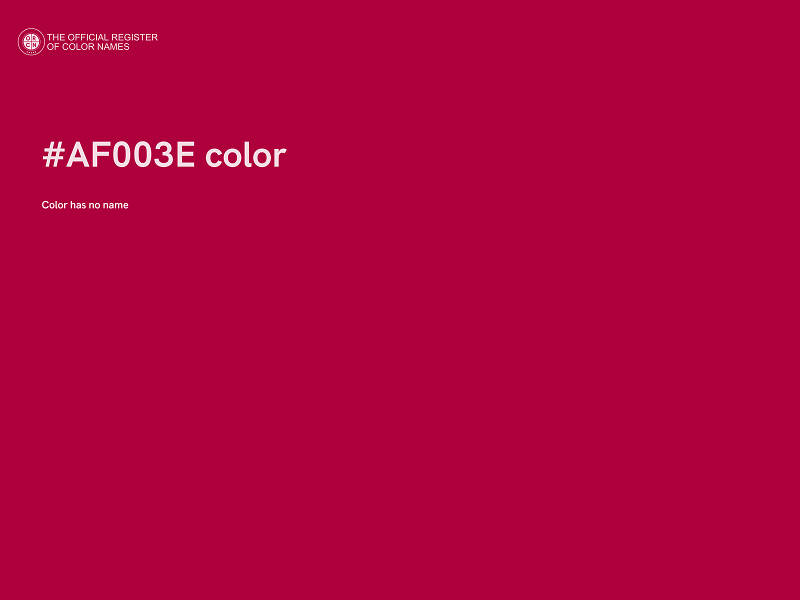 #AF003E color image