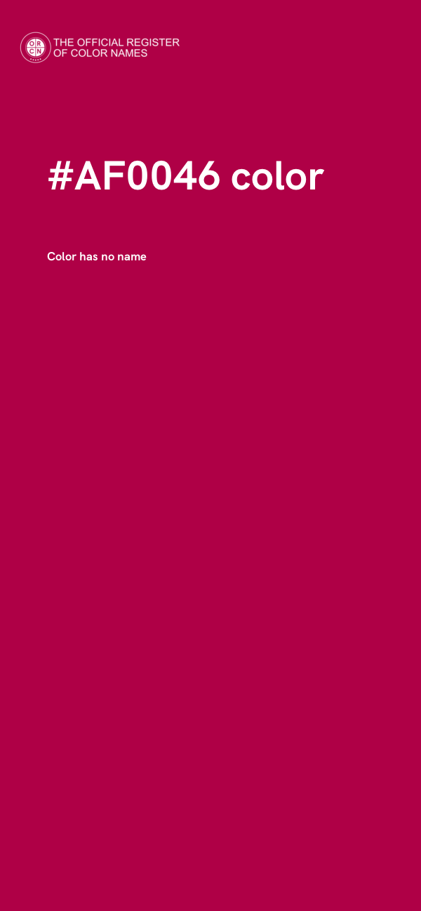 #AF0046 color image