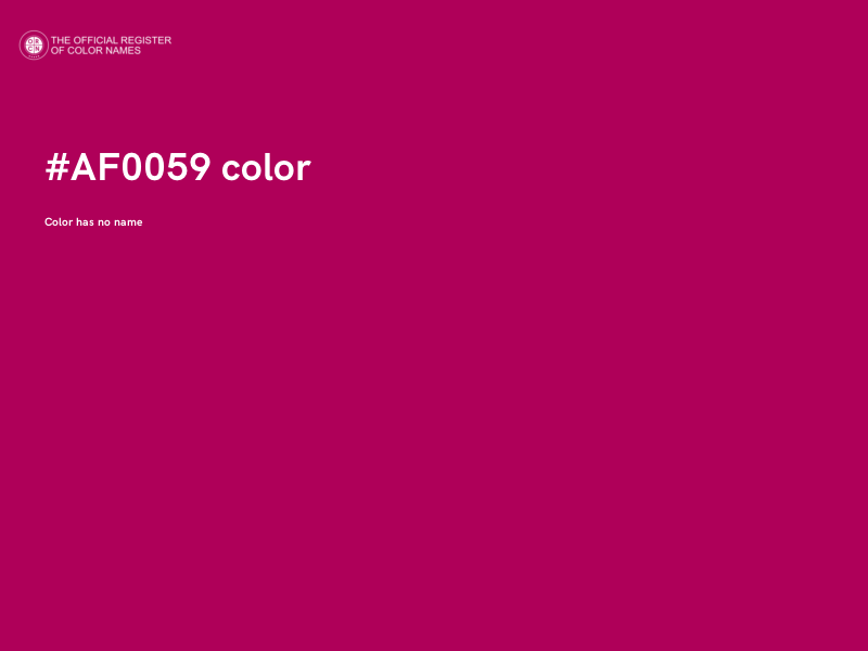 #AF0059 color image