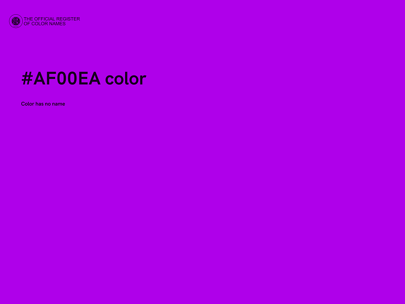 #AF00EA color image