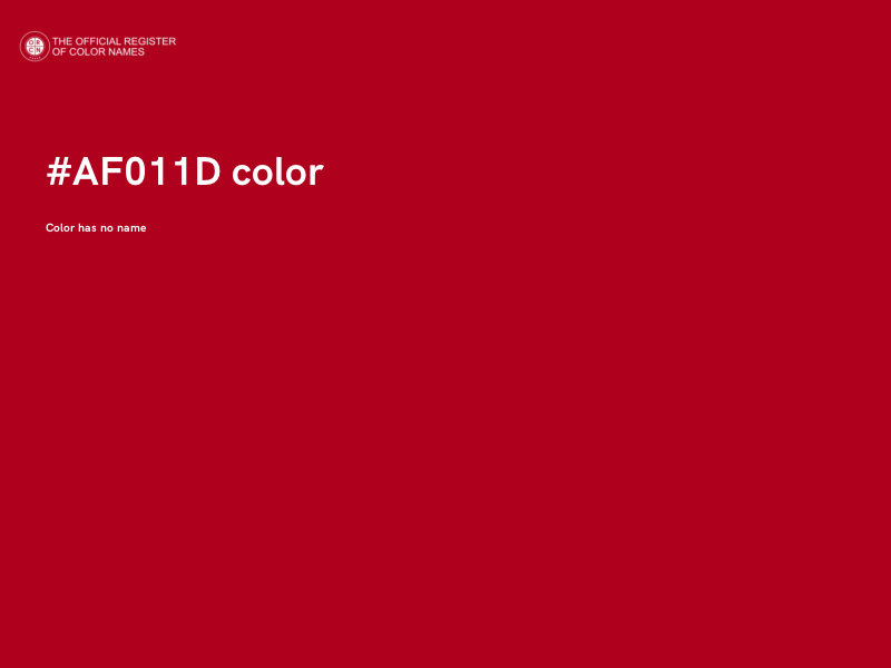 #AF011D color image