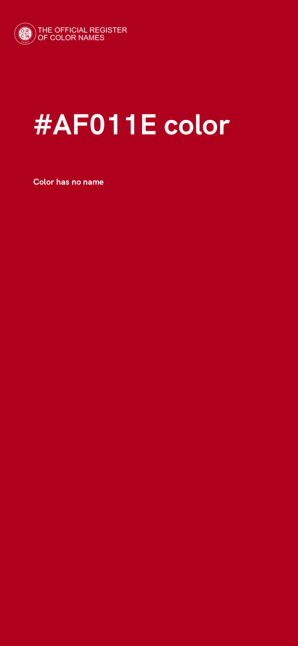 #AF011E color image