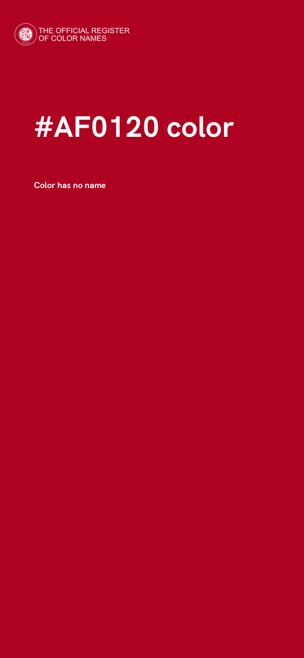 #AF0120 color image