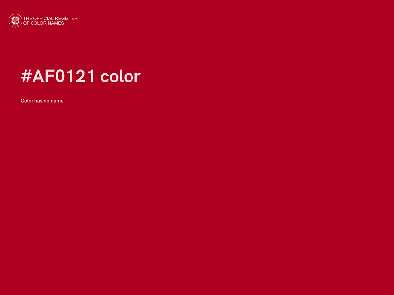 #AF0121 color image