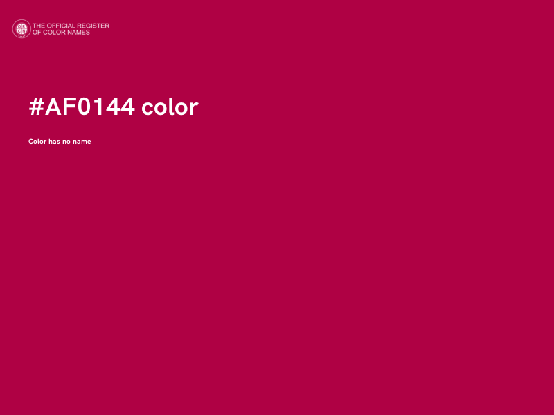 #AF0144 color image