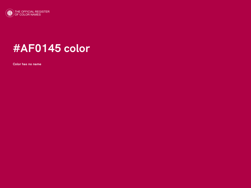 #AF0145 color image