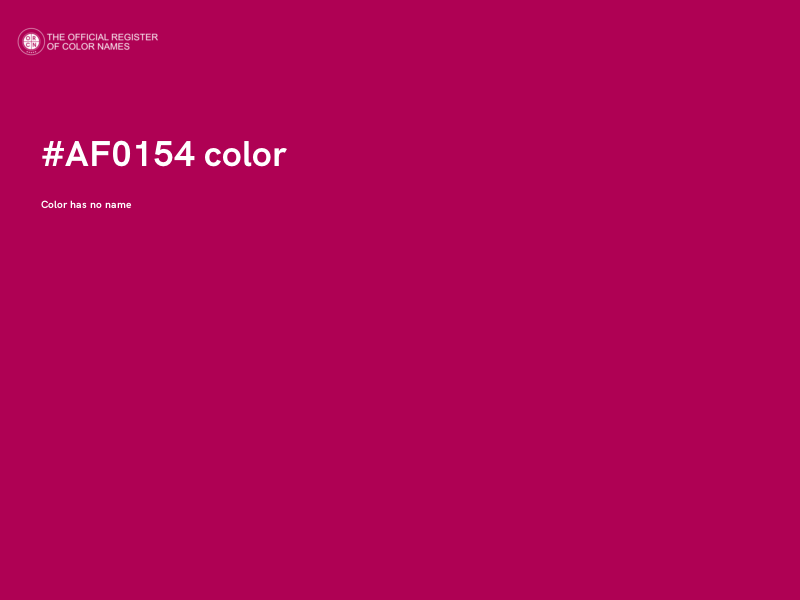#AF0154 color image