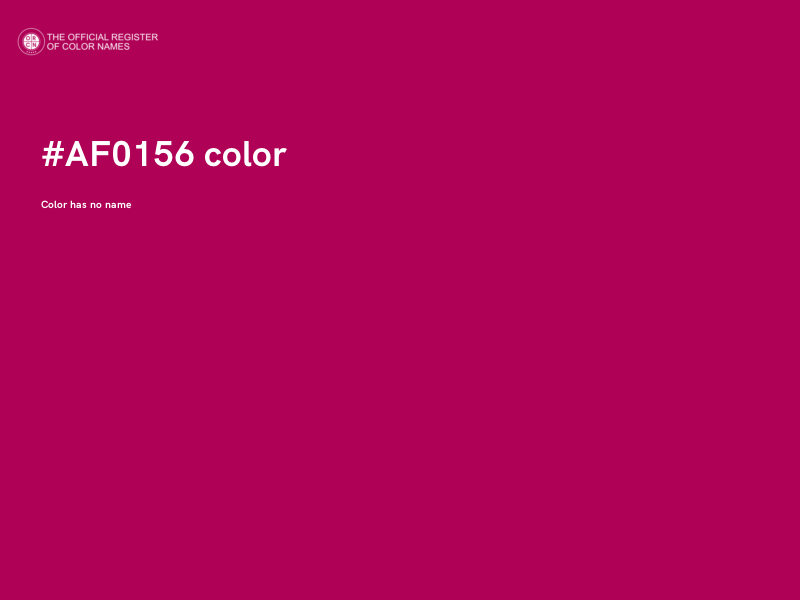 #AF0156 color image