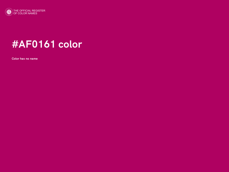 #AF0161 color image