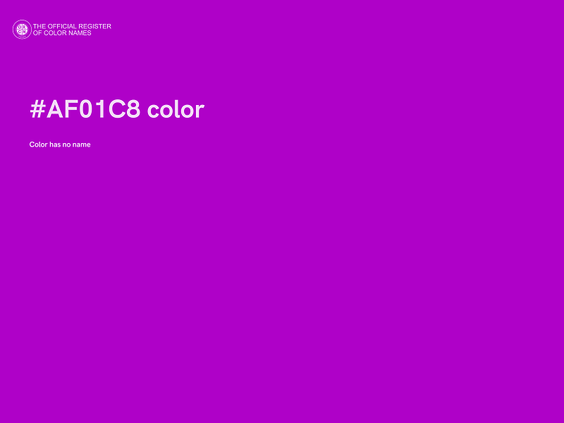 #AF01C8 color image