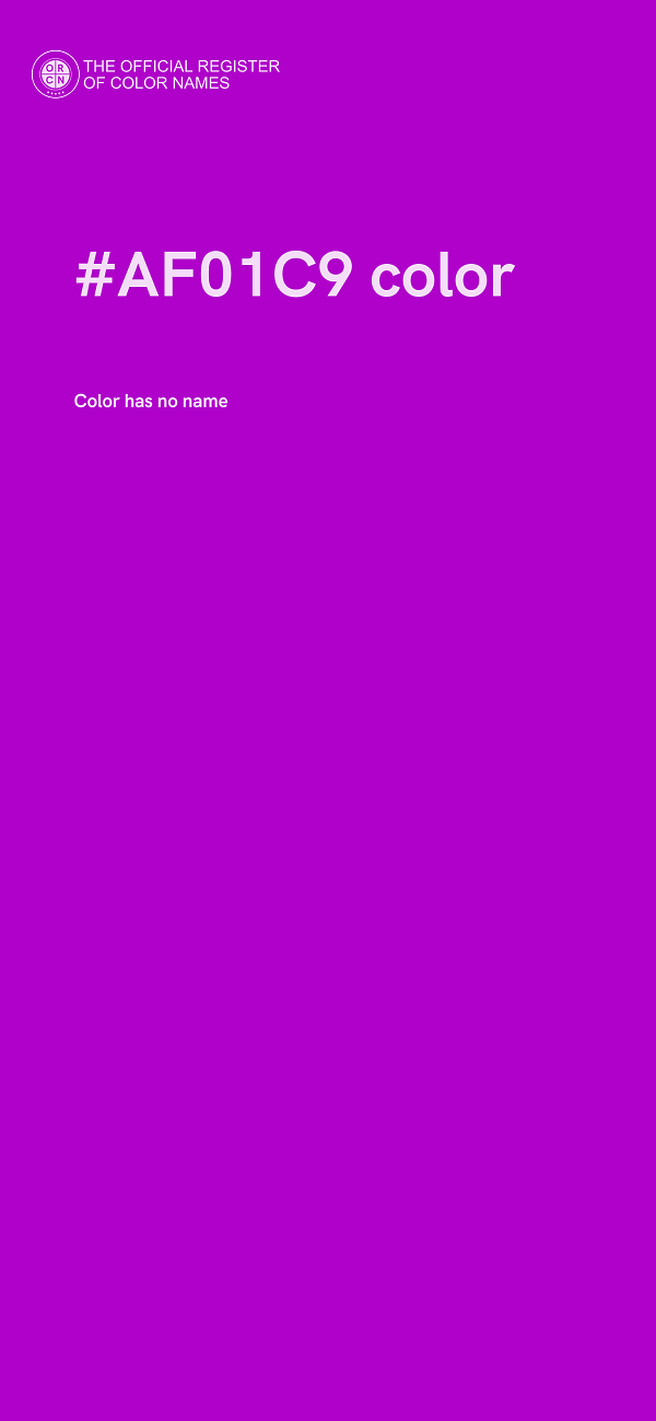 #AF01C9 color image