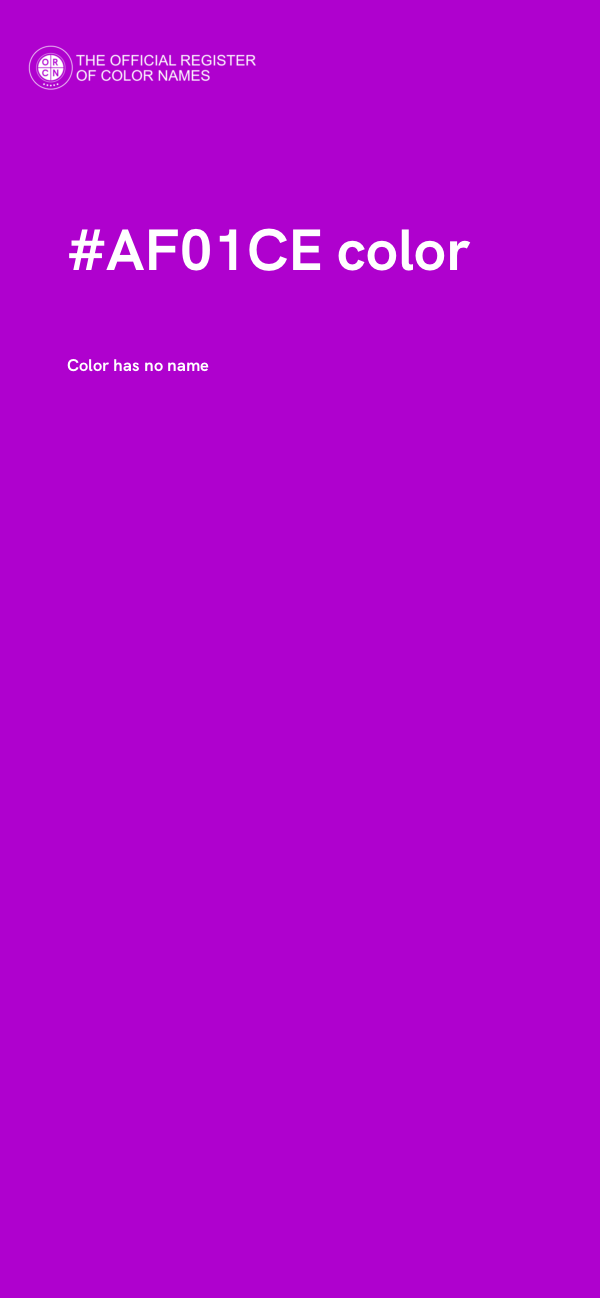 #AF01CE color image