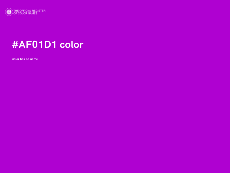 #AF01D1 color image