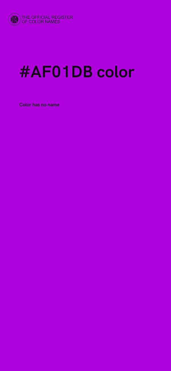 #AF01DB color image