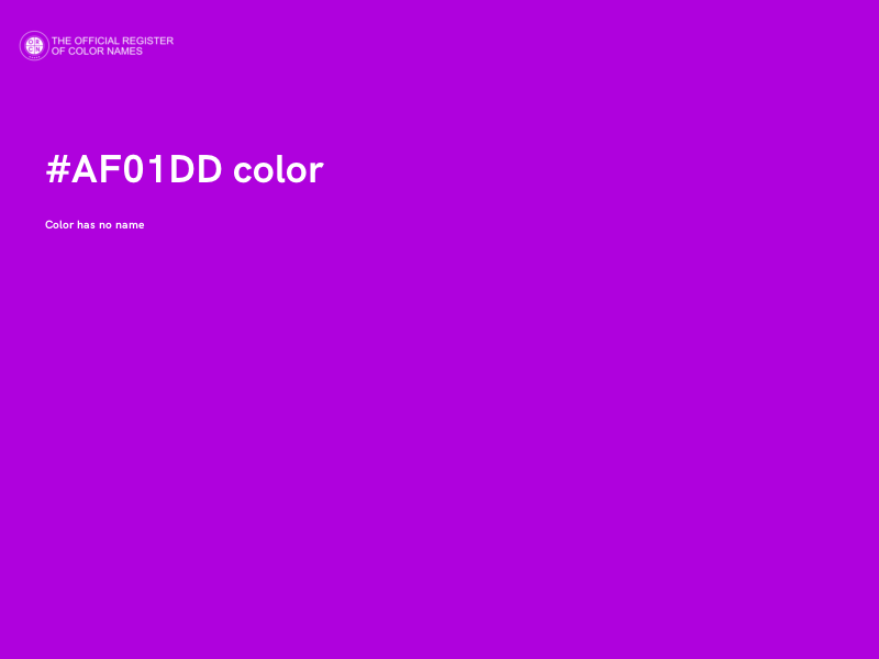 #AF01DD color image