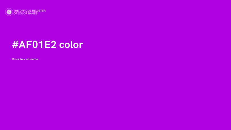 #AF01E2 color image